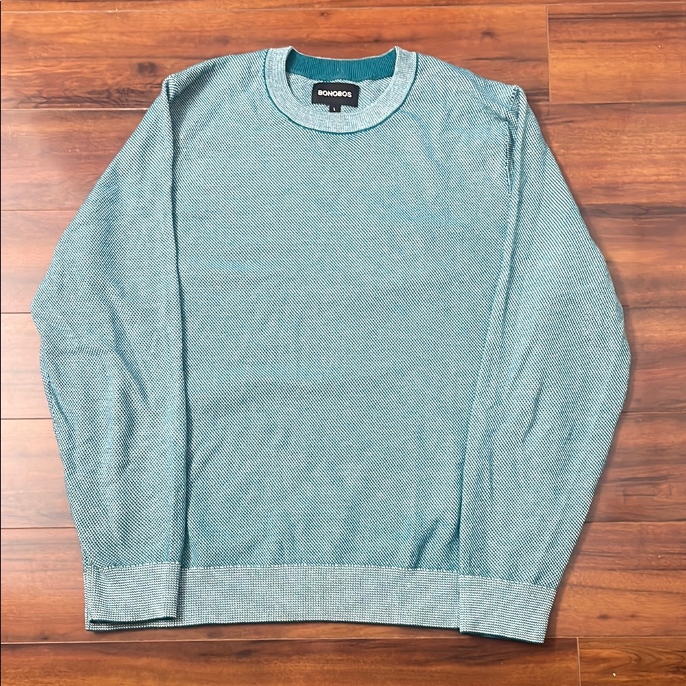 Bonobos Blue Light Weight Crewneck Sweater